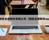 铜冠金源期货有限公司（铜冠金源期货app）