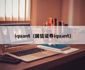 iquant（国信证券iquant）