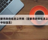 宜都市政府信息公开网（宜都市政府信息公开网中标信息）