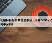 河北招标投标公共信息平台（河北招投标公共服务平台网）