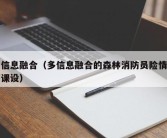 多信息融合（多信息融合的森林消防员险情预警课设）