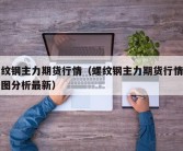 螺纹钢主力期货行情（螺纹钢主力期货行情走势图分析最新）