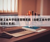 合肥工业大学信息管理系统（合肥工业大学学工信息化系统）