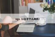 vgo（v公子个人简历）