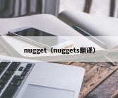 nugget（nuggets翻译）