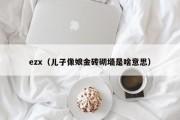 ezx（儿子像娘金砖砌墙是啥意思）