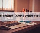 罗纹钢期货行情（螺纹钢铁价格最新行情今天）