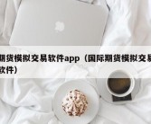 期货模拟交易软件app（国际期货模拟交易软件）