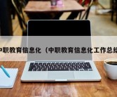 中职教育信息化（中职教育信息化工作总结）