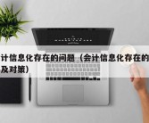 会计信息化存在的问题（会计信息化存在的问题及对策）