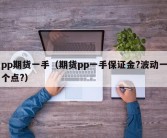 pp期货一手（期货pp一手保证金?波动一个点?）